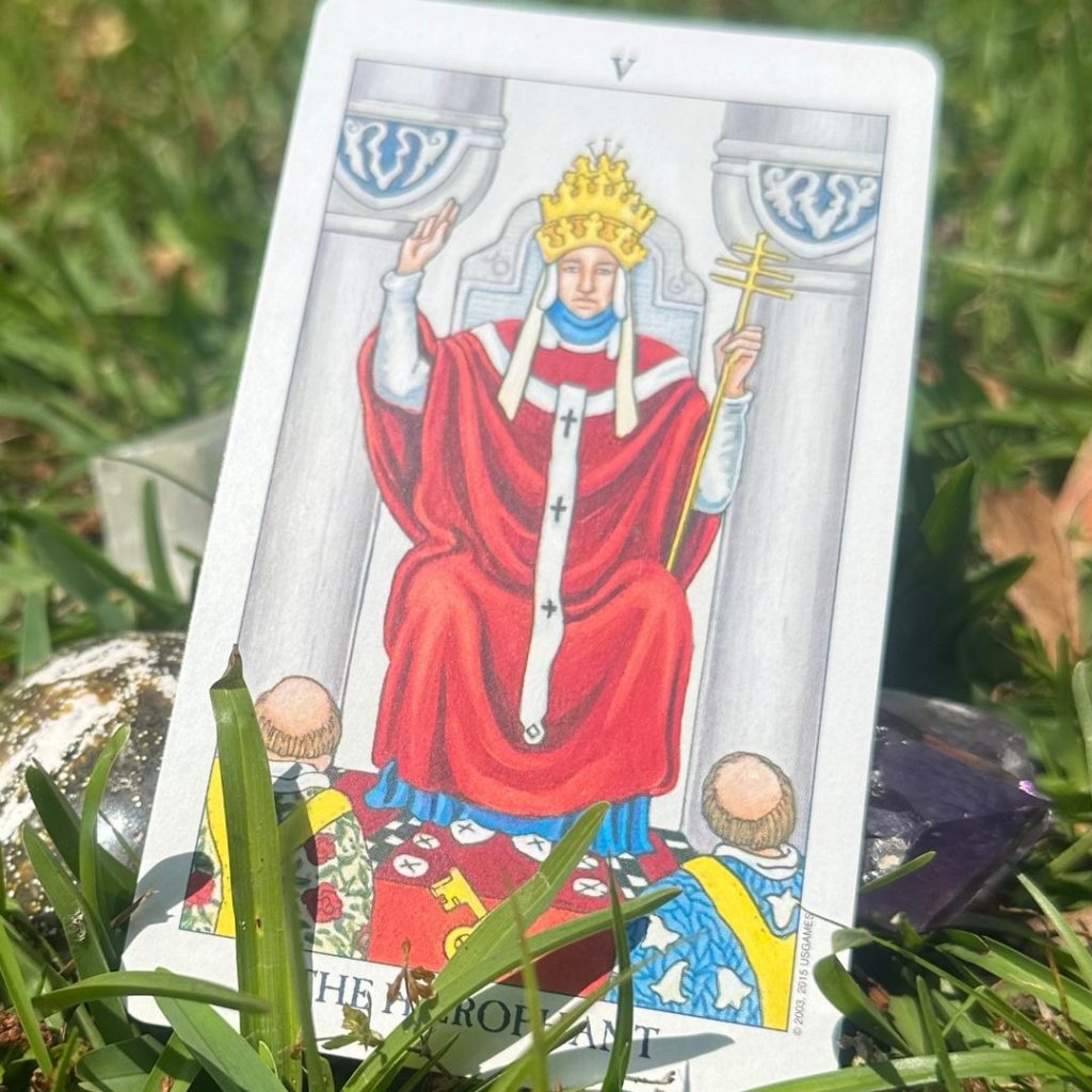 Rider-Waite-Smith Hierophant tarot card